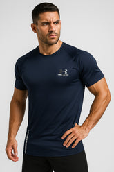 UA Performance Dryfit Tee Navy Blue – Moisture-Wicking Dryfit Fabric