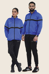 NK-Mockneck Warm-UP Royal Blue-Black Unisex Tracksuit