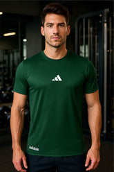 Adi Performance Dryfit Tee Dust Green – Moisture-Wicking Dryfit Fabric