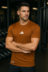 Adi Performance Dryfit Tee Mustard – Moisture-Wicking Dryfit Fabric