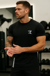 Adi-Flower Performance Dryfit Tee Black – Moisture-Wicking Dryfit Fabric