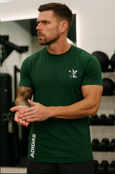 Adi-Flower Performance Dryfit Tee Green – Moisture-Wicking Dryfit Fabric