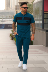 GAP Cotton PQ Embroidered Logo Zinc-Black Tracksuit