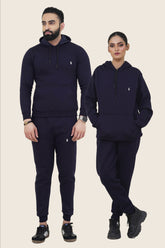 Poolo-Hoodie Warm-UP Blue Unisex Tracksuit