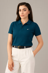 Nikee Women's Zinc Cotton Polo Shirt