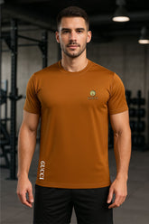 Guccii Performance Dryfit Tee Mustard – Moisture-Wicking Dryfit Fabric