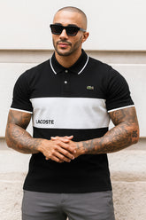 LC Imported Black-White EMB Logo Polo Shirt