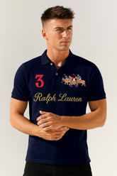 RL Imported Embroidered Logo Dark Blue T-Shirt