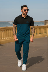 Givchy-Branded Cotton PQ Embroidered Logo Black-Ateneo Blue Tracksuit