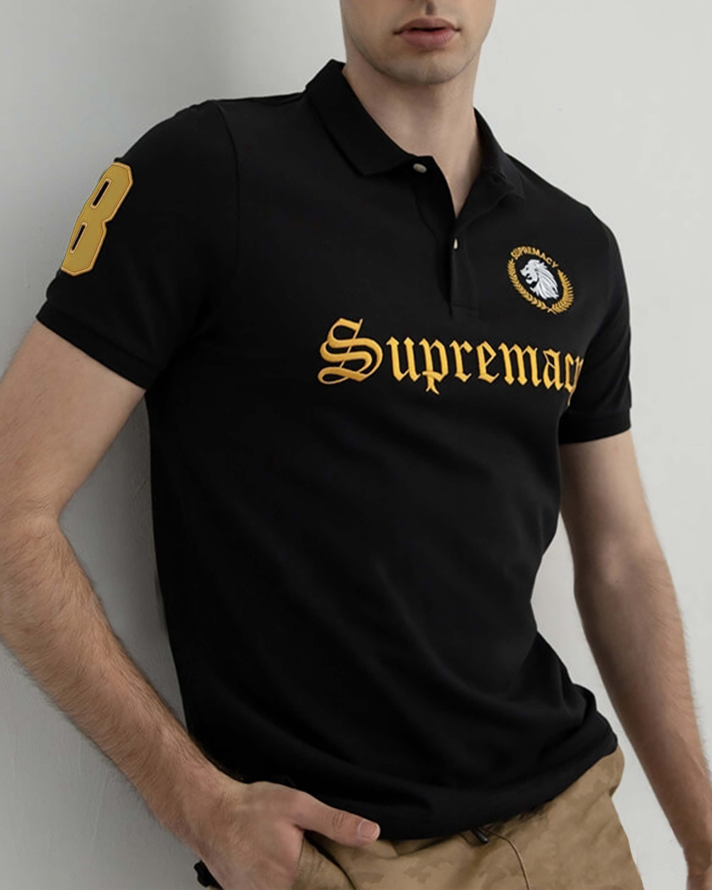 Gold and black polo sale