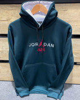 J-D Front Embroidery Logo Imported Zinc Hoodie