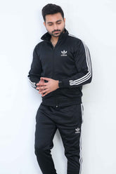 Only 3.4XL Adi Sterling Mock Neck Warm-UP 3-Stripes Tracksuit