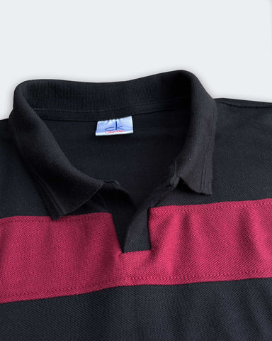 Calven Kleen Men’s Branded Cotton PQ Shirt in Black