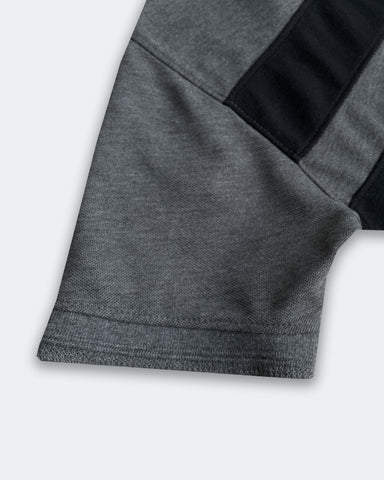 Calven Kleen Men’s Branded Cotton PQ Shirt in Charcoal Grey
