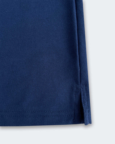 Calven Kleen Men’s Branded Cotton PQ Shirt in Navy Blue
