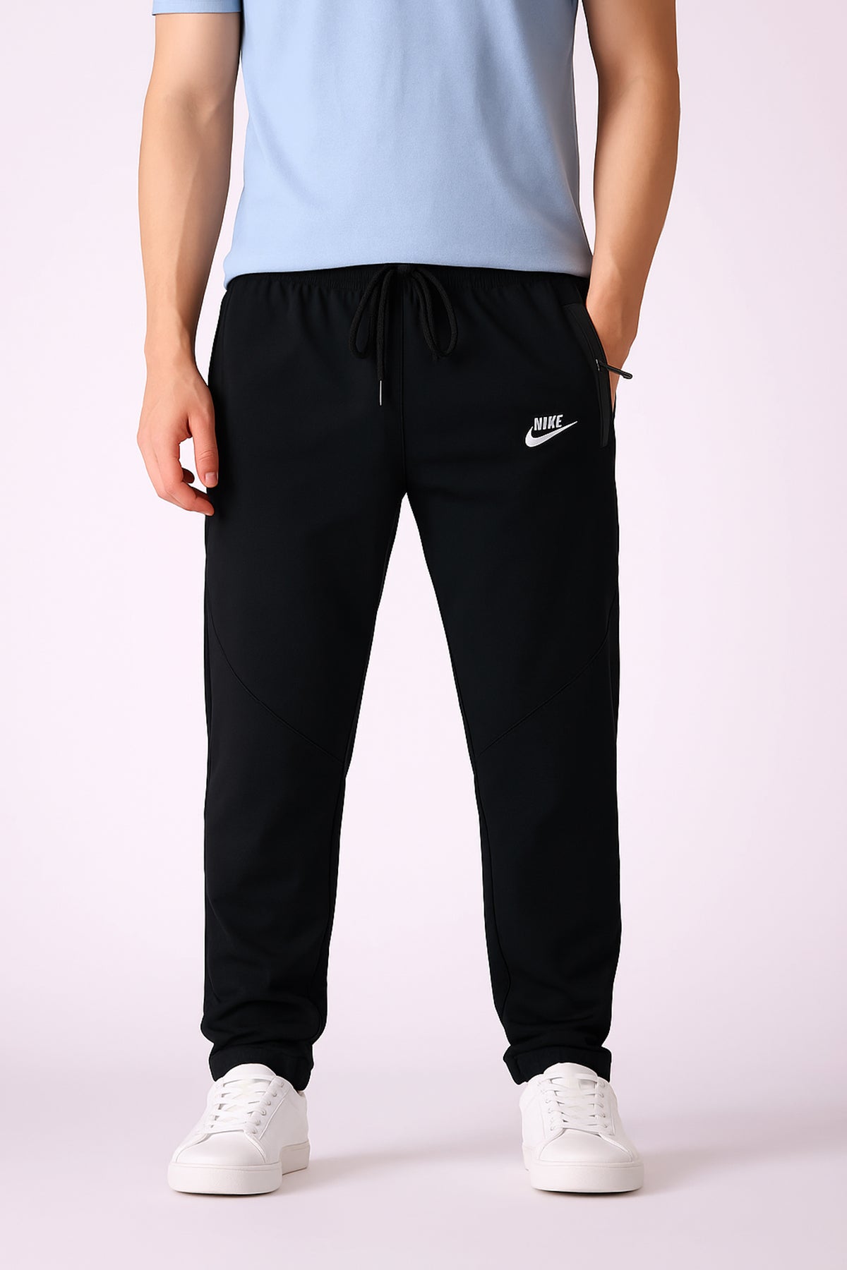 Nikee  Men’s Black Performance Zip Pocket Trouser