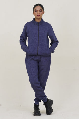 Tomy-Mockneck Warm-UP Blue Tracksuit