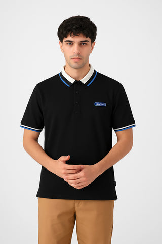 Locast Signature Polo Shirt Black – Contrast Collar Edition