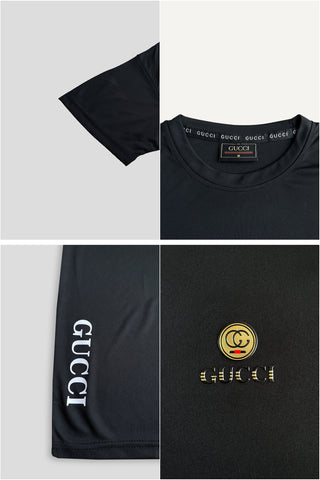 Guccii Performance Dryfit Tee Black – Moisture-Wicking Dryfit Fabric