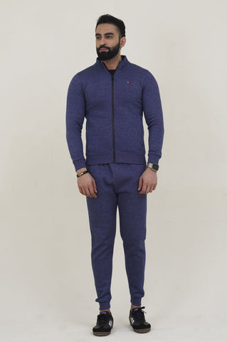 Tomy-Mockneck Warm-UP  Blue Tracksuit