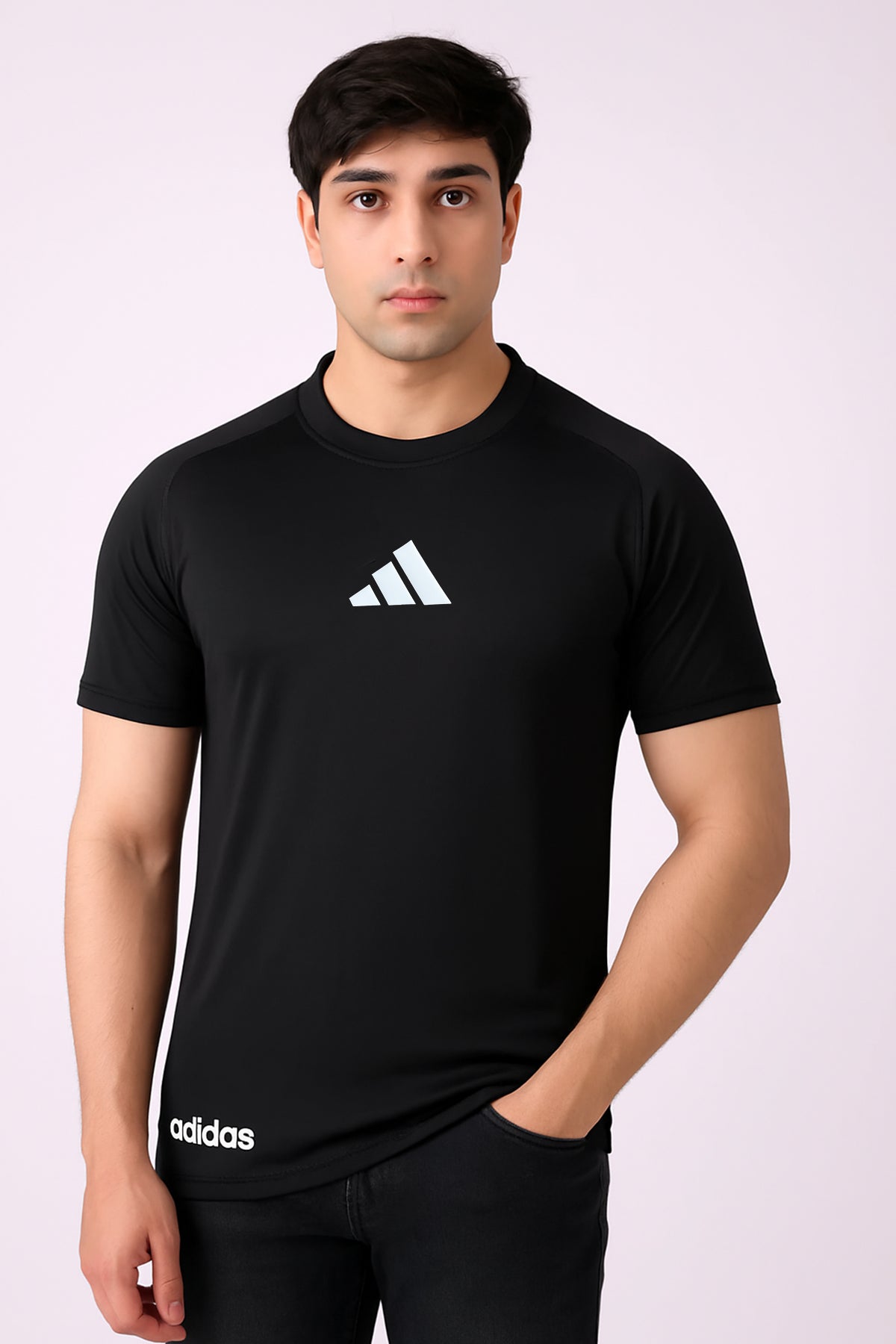 Adi Performance Dryfit Tee Black – Moisture-Wicking Dryfit Fabric
