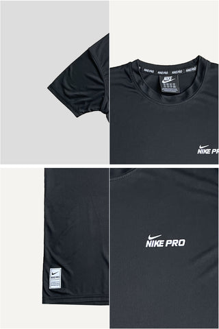 NK Pro Performance Dryfit Tee Black – Moisture-Wicking Dryfit Fabric
