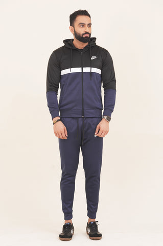 NK-Hoodie Warm-UP Blue Tracksuit