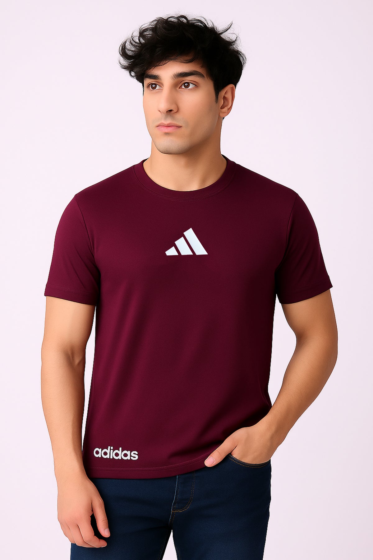 Adi Performance Dryfit Tee Purple – Moisture-Wicking Dryfit Fabric