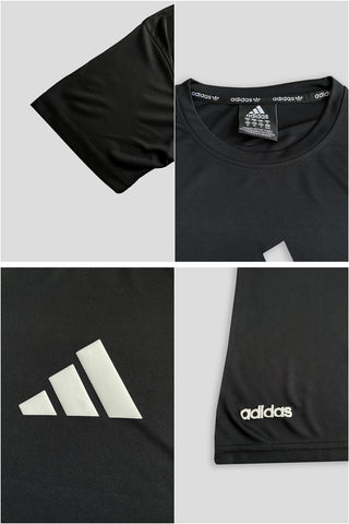 Adi Performance Dryfit Tee Black – Moisture-Wicking Dryfit Fabric