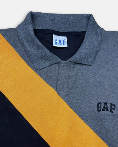 GEP Signature Polo – Modern Colorblock in Mustard-Black