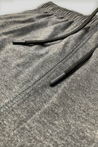 Nikee Embroidered Logo Charcoal Grey Cotton Jersey Short