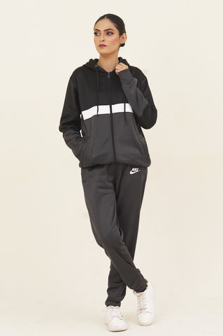 NK-Hoodie Warm-UP Grey Tracksuit