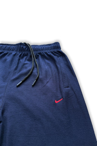 Nikee  Men’s Navy Blue Cotton PQ Trouser