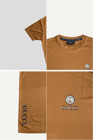 Guccii Performance Dryfit Tee Mustard – Moisture-Wicking Dryfit Fabric