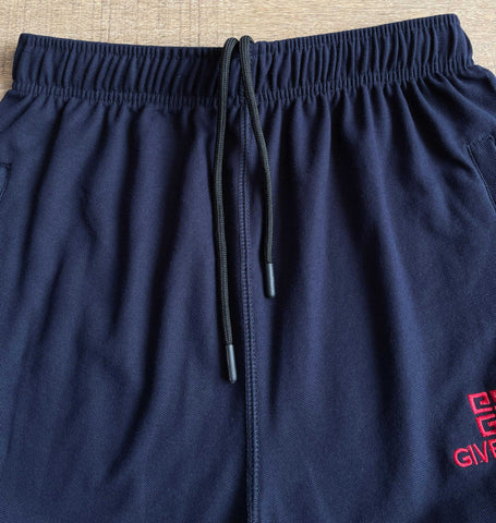 Givchy-Branded Cotton PQ Embroidered Logo Red-Dark Blue Tracksuit
