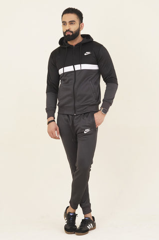 NK-Hoodie Warm-UP Grey Tracksuit