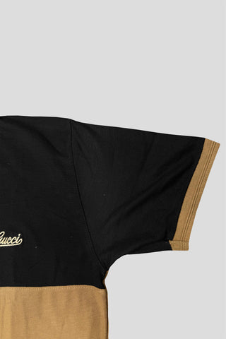 GUCCII Cotton PQ Embroidered Logo Skin-Black Tracksuit