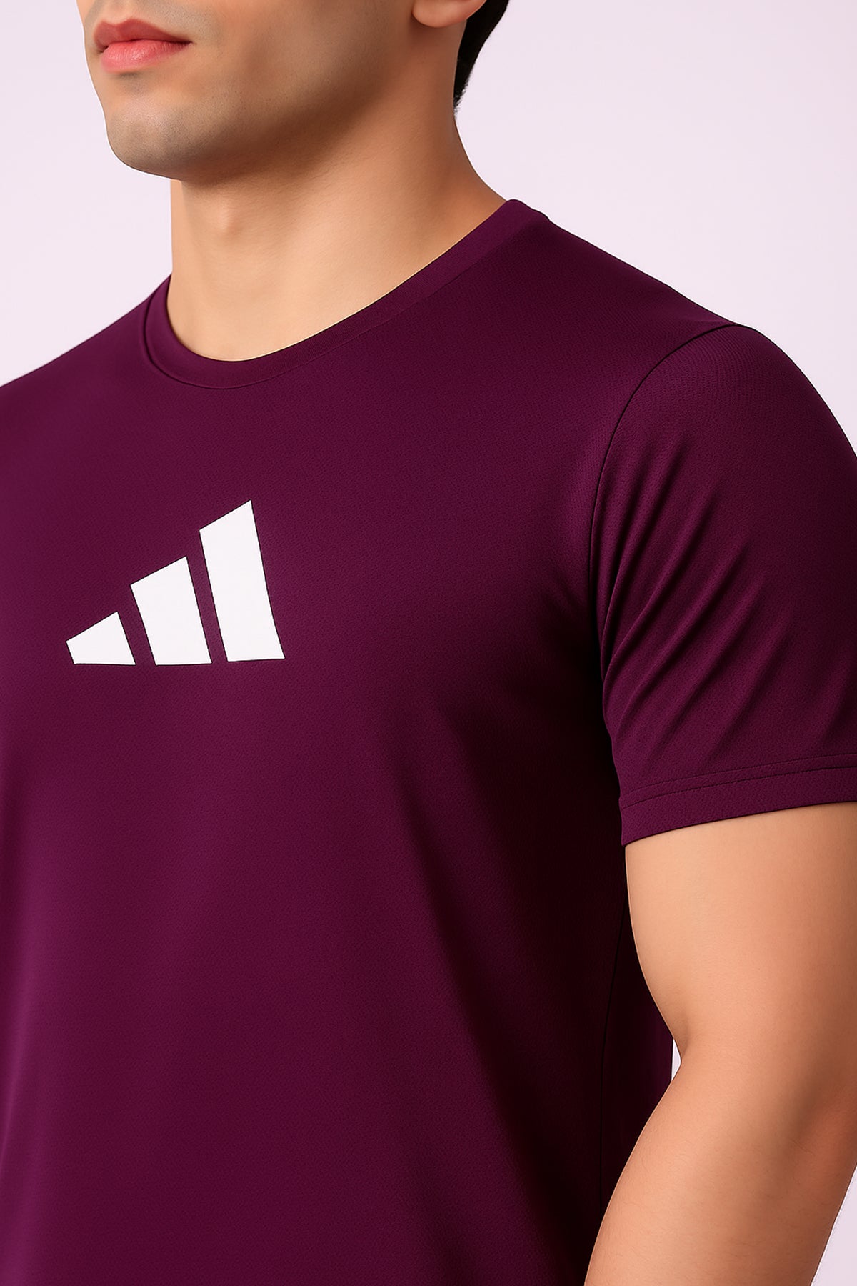 Adi Performance Dryfit Tee Purple – Moisture-Wicking Dryfit Fabric