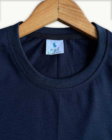 Summer-Ready Style: Breathable Polo Tracksuit in Navy Blue