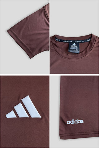 Adi Performance Dryfit Tee Brown– Moisture-Wicking Dryfit Fabric