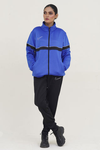NK-Mockneck Warm-UP Royal Blue-Black Tracksuit