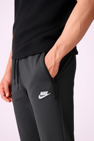 Nikee  Men’s Charcoal Grey Performance Zip Pocket Trouser