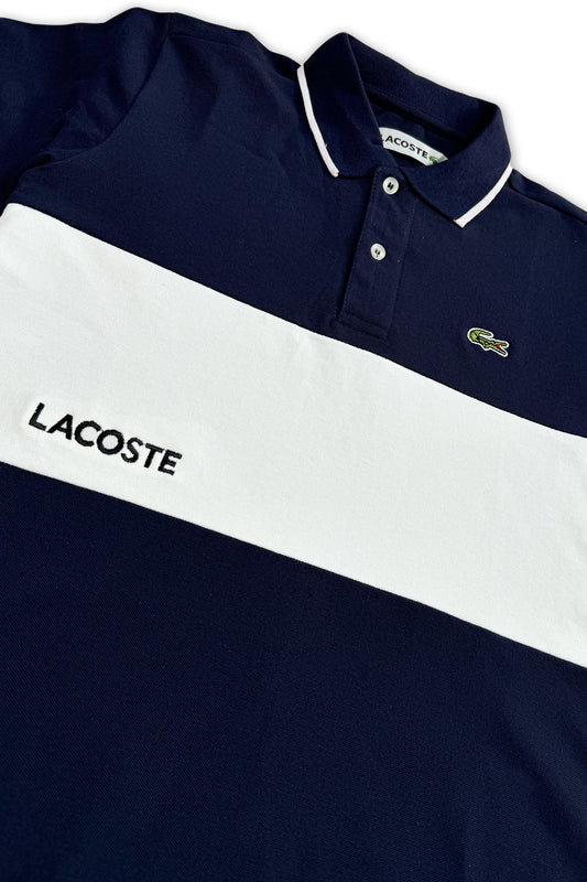 LC Imported Blue-White EMB Logo Polo Shirt