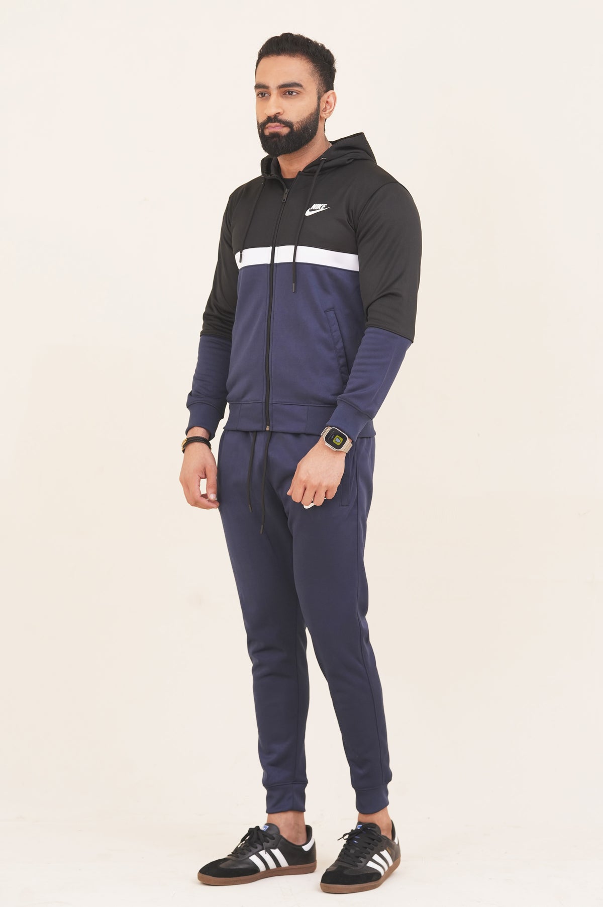 NK-Hoodie Warm-UP Blue Tracksuit