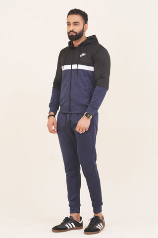 NK-Hoodie Warm-UP Blue Tracksuit