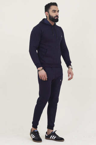 Poolo-Hoodie Warm-UP Navy Blue Tracksuit