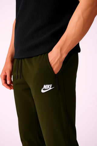 Nikee Men’s Dark Green Performance Zip Pocket Trouser