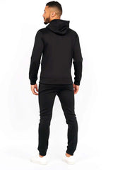 A-X Black Hoodie Tracksuit