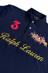 RL Imported Embroidered Logo Dark Blue T-Shirt