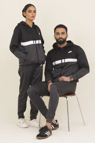 NK-Hoodie Warm-UP Grey Unisex Tracksuit
